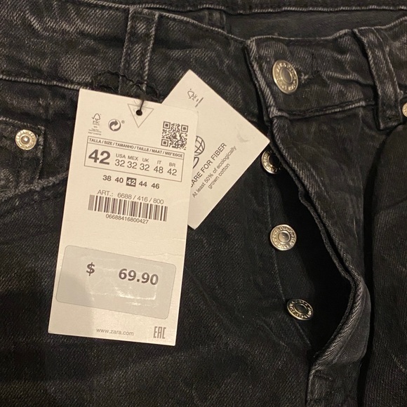 Zara Distressed Black Skinny Jeans - Picture 8 of 13